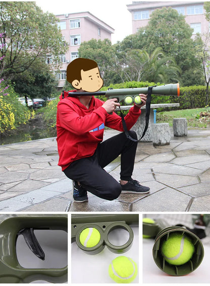 Pet Dog Tennis Training  Shooting Gun Supplies Launcher Outdoor Relieve Boredom Interactive Puzzle Toy Pet Toy Pet Training New