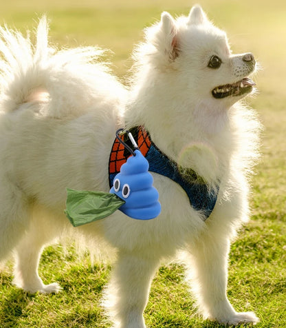 Pet Waste Bag Dispenser Holder With Belt Clip Leash Attachment For Dog Walking Cat Litter Biodegradable Refill Rolls Spring