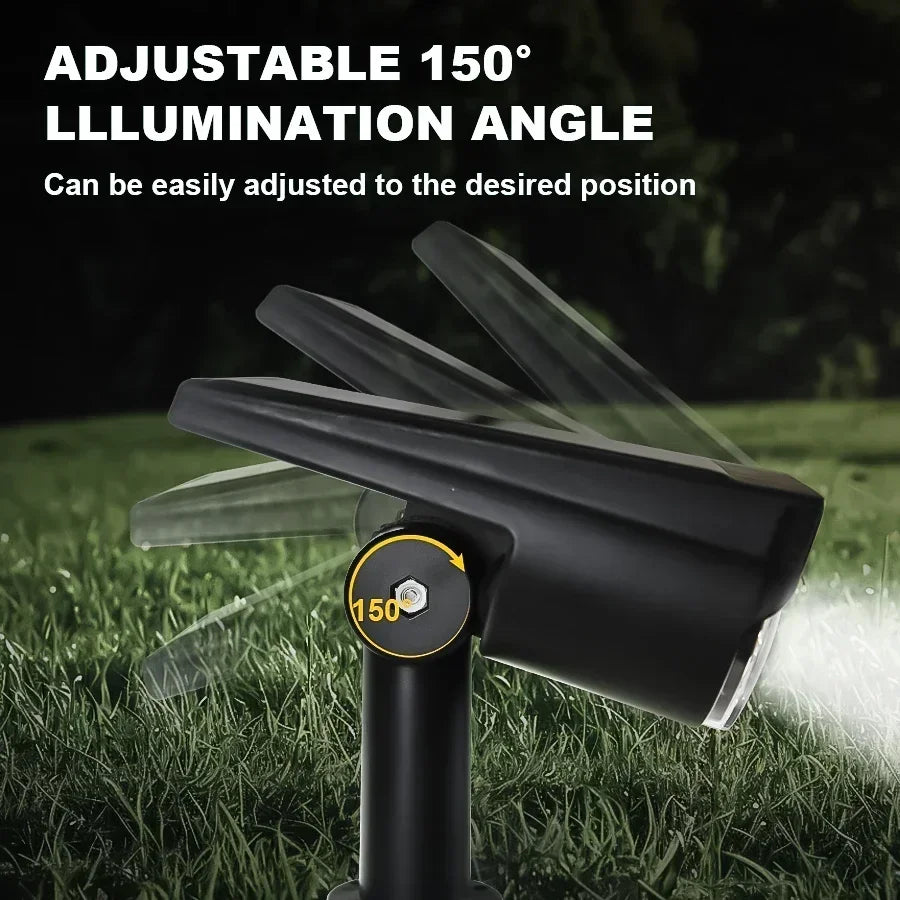 2/9LEDs RGB Solar Light Outdoors Landscape Spotlights Color Changing 2 In 1 Wireless Waterproof Solar Wall Lamp Patio Garden