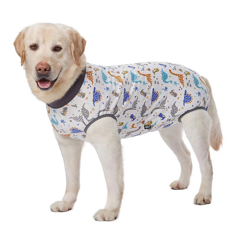 Dog Sterilization Suit Cotton Dog Recovery Suit Anti Licking Wounds Pet Care Clothes After Surgery Clothes Apparels Pet Supplies