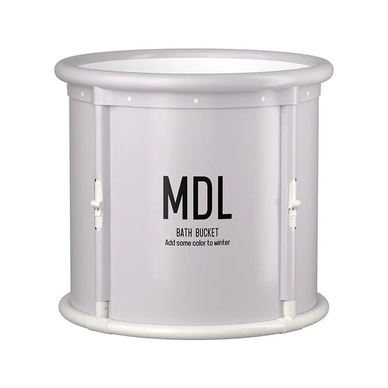 1 unit Strengthened DIY-style bathtub for adults with built-in heat retention feature. A foldable home-use bath product.