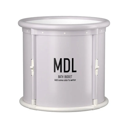 1 unit Strengthened DIY-style bathtub for adults with built-in heat retention feature. A foldable home-use bath product.