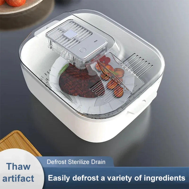 Multifunctional 4-in-1 Home Meat Defroster Large Capacity Kitchen Quick Defroster Food Steak Defroster Fruit Drainer Basket