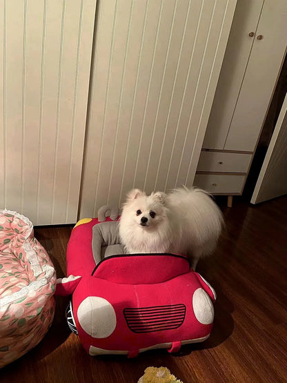 Large Car Shaped Dog Cat Bed Warm Pet House Cool Cartoon Shark Pet Cave Cat Dog Beds Sweet Kittens Basket Warm Cat Beds Cushion