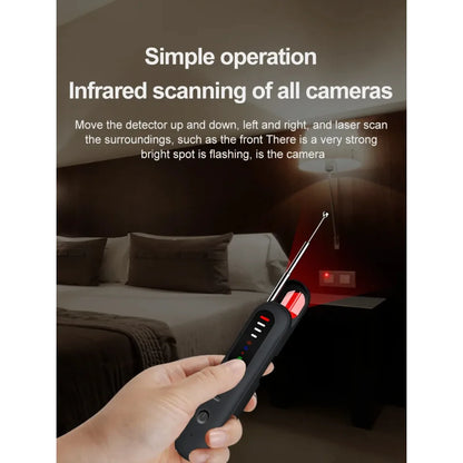 Camera detector, travel security guard, infrared scanner, anti-eavesdropping, positioning signal detector T06
