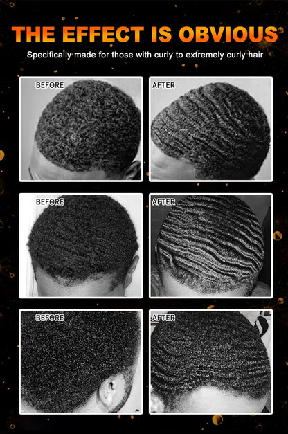 100g Waves Control Pomade Set 360 Wavy Hair Oil With Brush Natural Silky Shine Style Sport Waves Cream For African Black Men