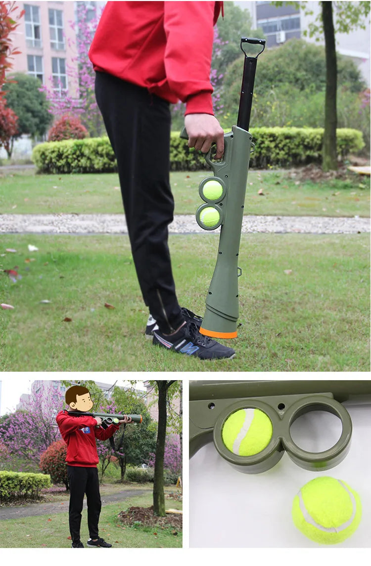 Pet Dog Tennis Training  Shooting Gun Supplies Launcher Outdoor Relieve Boredom Interactive Puzzle Toy Pet Toy Pet Training New