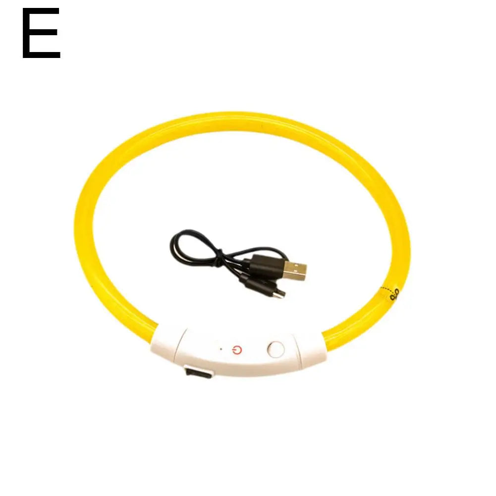 Led Usb Dog Collar Pet Dog Night Luminous Charge Collars Led Night Safety Flashing Glow Dog Loss Prevention LED Collar For Dogs