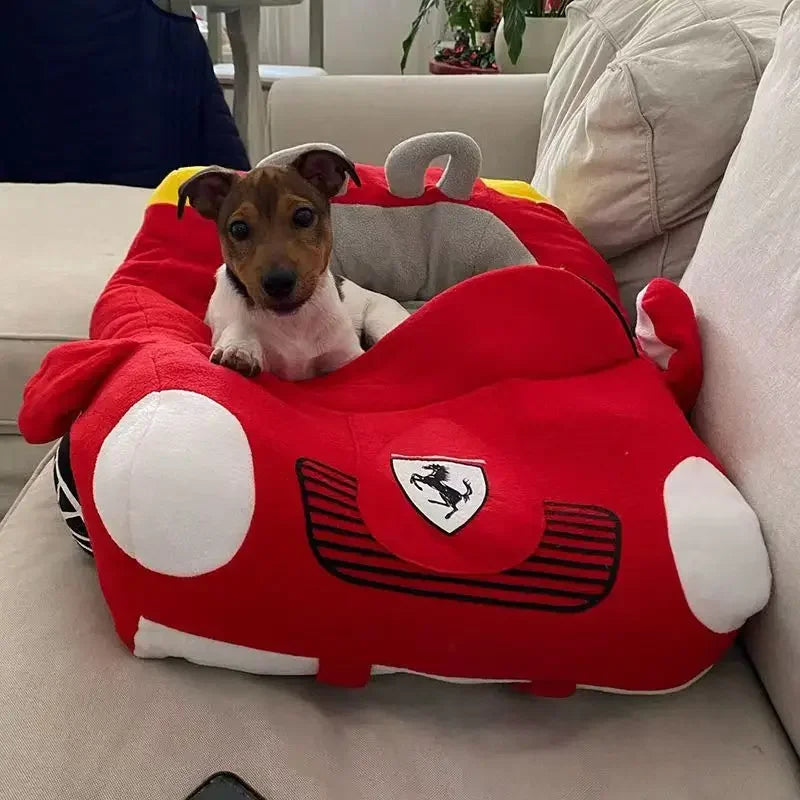 Large Car Shaped Dog Cat Bed Warm Pet House Cool Cartoon Shark Pet Cave Cat Dog Beds Sweet Kittens Basket Warm Cat Beds Cushion