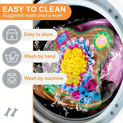 Pet Sniffing Training Mat Dogs Cats Educational Stress Relief Bite Resistant Slow Food Mat Pets Eco-friendly Training Blanket