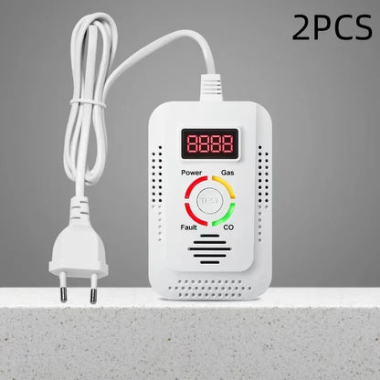 Natural Gas Detector And Carbon Monoxide CO Detector, Combustible Gas Leak Detector Monitor For Gas,Co, Methane(CH4) In Kitchen