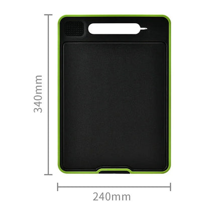 Foldable Double-Sided Thawing Cutting Board 4-in-1 Aluminum Alloy Chopping Board with Knife Sharpener and Garlic Grinder