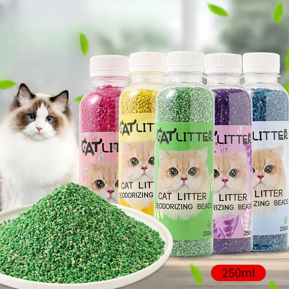 For Clean & Fragrant Pet Environments Fresh Scent Cat Litter Deodorizer Beads - Natural Plant-Based Odor Eliminator