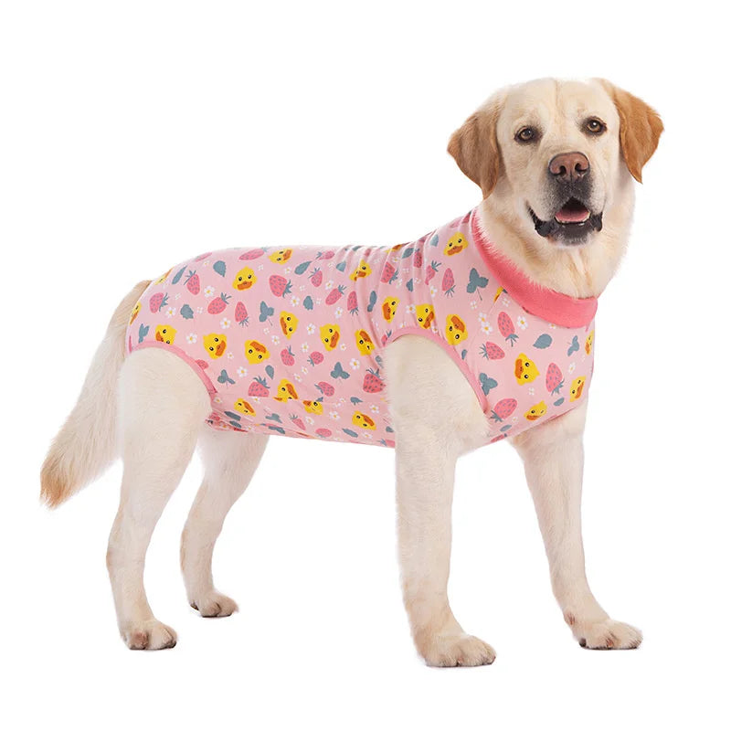 Dog Sterilization Suit Cotton Dog Recovery Suit Anti Licking Wounds Pet Care Clothes After Surgery Clothes Apparels Pet Supplies