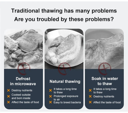 Multifunctional 4-in-1 Home Meat Defroster Large Capacity Kitchen Quick Defroster Food Steak Defroster Fruit Drainer Basket