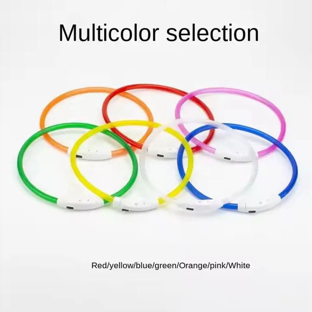 Led Usb Dog Collar Pet Dog Night Luminous Charge Collars Led Night Safety Flashing Glow Dog Loss Prevention LED Collar For Dogs