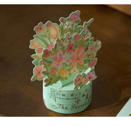 3D Pop UP Flower Greeting Cards Birthday Invitation Card Handmade Butterfly Thank You Postcard Wife Mom Girlfriend Teacher Gifts