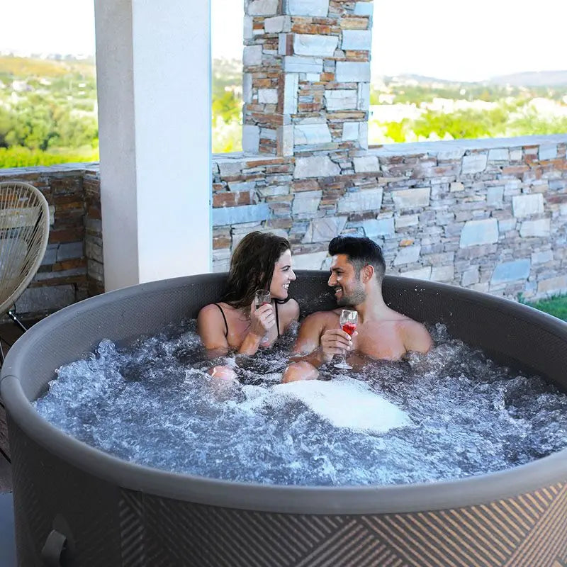 Top Grade Inflatable Luxury Pure Spa Heating Bubble Massage Pool Outdoor Hot Tub Pool Family Above Ground Spa Pool