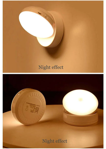 LED Night Light USB Charging Intelligent Human Induction For Bedside Cabinet Home Wardrobe Lighting Motion Sensor Light Led Lamp
