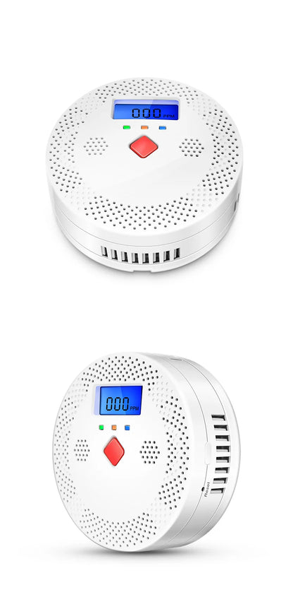 Tuya WiFi Smart Carbon Monoxide Detector Alarm 85dB Sound Warning LCD Digital Display Home Indoor Real-Time CO Monitor Poisoning
