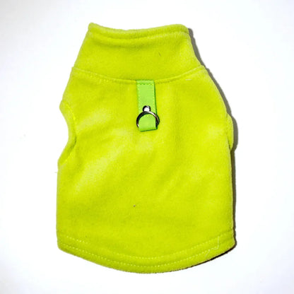 Dog Clothes Dog Sweater with Leash Ring Soft Winter Pet Clothes Warm Fleece Vest Dog Cozy Jacket for Dog Supplies French Bulldog