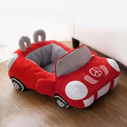 Large Car Shaped Dog Cat Bed Warm Pet House Cool Cartoon Shark Pet Cave Cat Dog Beds Sweet Kittens Basket Warm Cat Beds Cushion