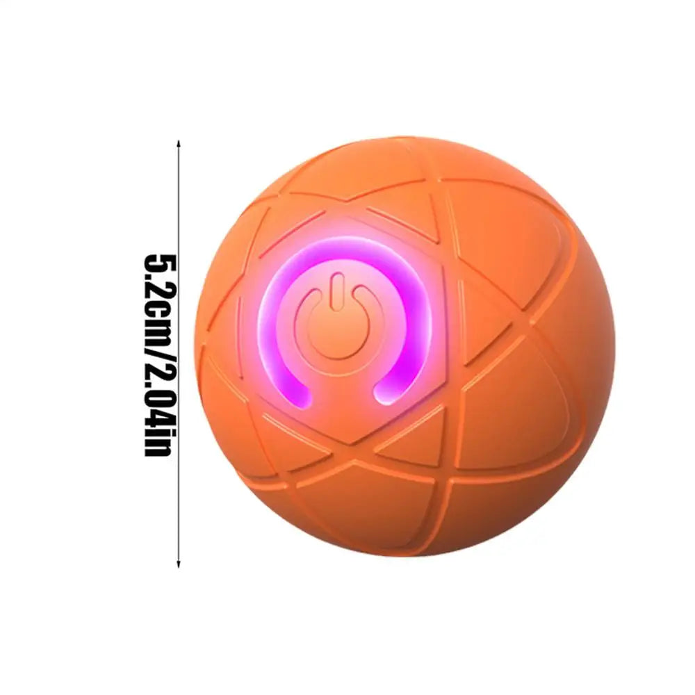 Dog Ball Toy LED Light Automatic Moving Dog Ball Interactive Rolling Shaky Ball Toy for Dogs Rechargeable pet Interactive Toys