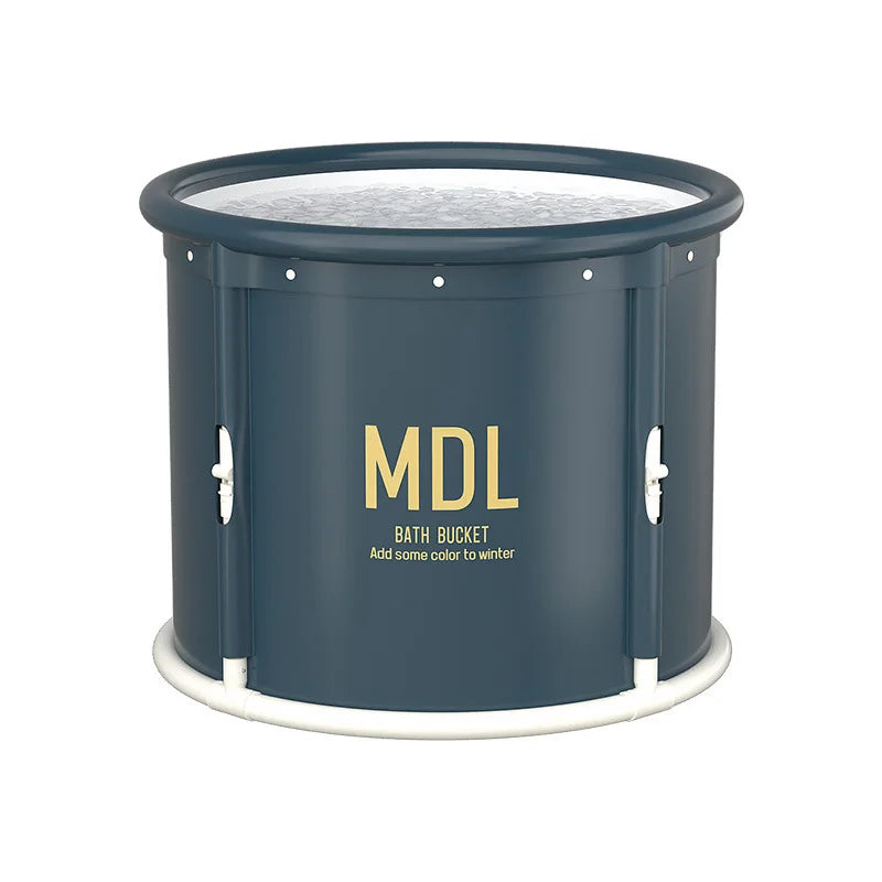 1 unit Strengthened DIY-style bathtub for adults with built-in heat retention feature. A foldable home-use bath product.