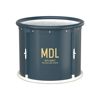 1 unit Strengthened DIY-style bathtub for adults with built-in heat retention feature. A foldable home-use bath product.