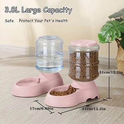 Automatic Water Dispenser Large Capacity Pet Feeder Small Dog Food Bowl  Cat Feeder Drinking Bowl Pet Feeding Drinker Water Bowl