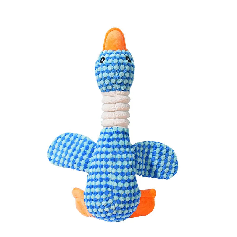 Dog Toys Plush Animal Toy Wild Goose Chewing Toy For Small Medium Large Dogs Cats Teeth Cleaning Toys Pet Squeak Toy for Puppy