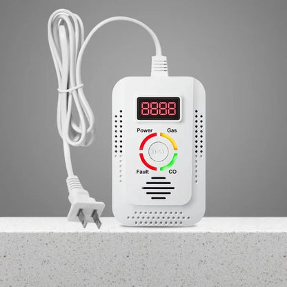 Natural Gas Detector And Carbon Monoxide CO Detector, Combustible Gas Leak Detector Monitor For Gas,Co, Methane(CH4) In Kitchen