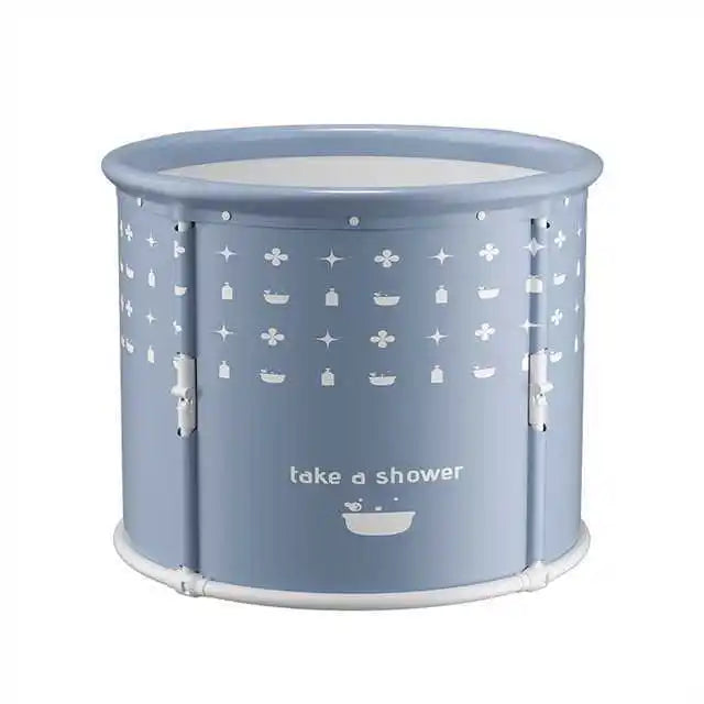 1 unit Strengthened DIY-style bathtub for adults with built-in heat retention feature. A foldable home-use bath product.