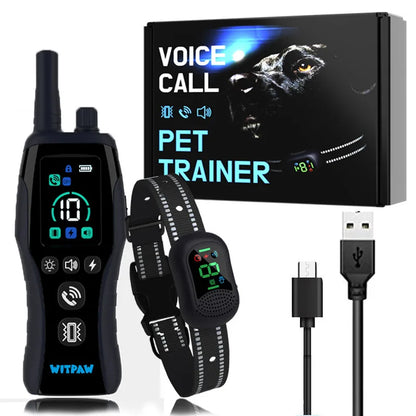 Dog Training Collar 6500FT with Remote Innovative IPX7 Waterproof with 4 Training Modes Rechargeable E-Collar for All Breeds