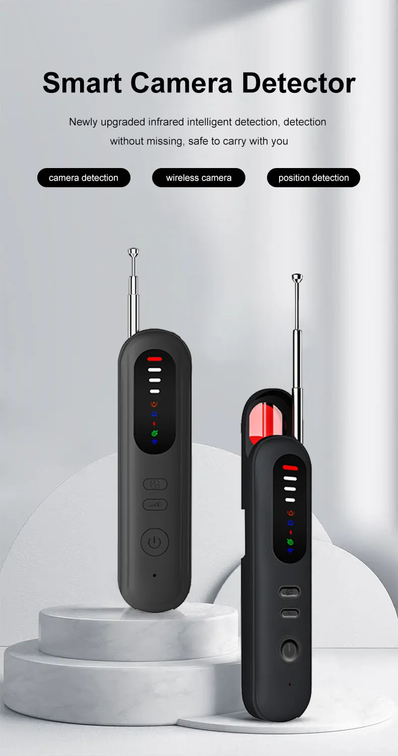 Camera detector, travel security guard, infrared scanner, anti-eavesdropping, positioning signal detector T06
