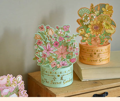 3D Pop UP Flower Greeting Cards Birthday Invitation Card Handmade Butterfly Thank You Postcard Wife Mom Girlfriend Teacher Gifts