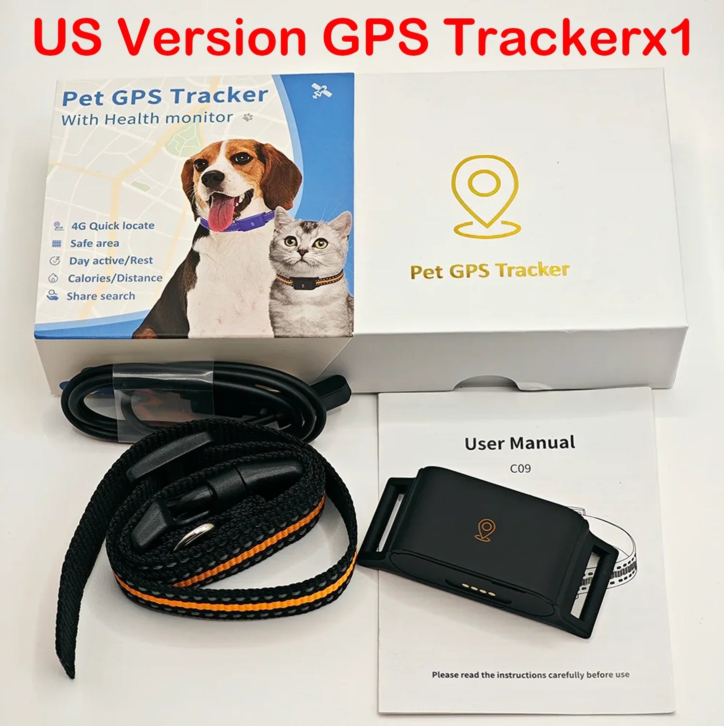 IP67 Waterproof Mini 4G GPS Animal Tracker Collar Anti-Lost Real Time Tracking Dog Cat Locator Pet Dog Cat Fashion Neck Collar