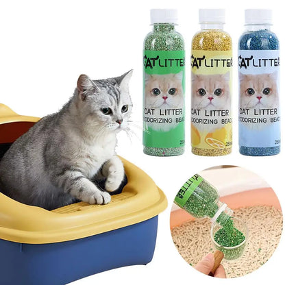 For Clean & Fragrant Pet Environments Fresh Scent Cat Litter Deodorizer Beads - Natural Plant-Based Odor Eliminator