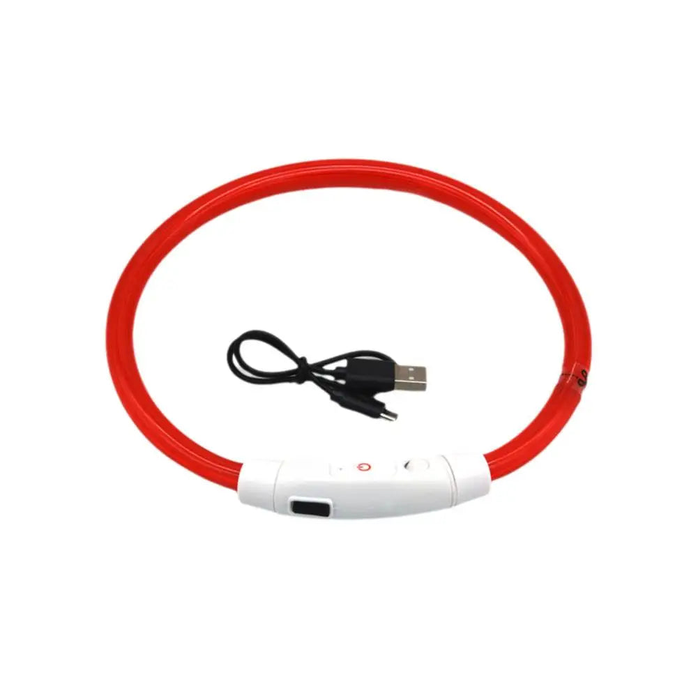 Led Usb Dog Collar Pet Dog Night Luminous Charge Collars Led Night Safety Flashing Glow Dog Loss Prevention LED Collar For Dogs