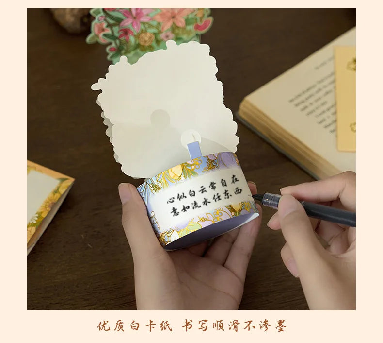 3D Pop UP Flower Greeting Cards Birthday Invitation Card Handmade Butterfly Thank You Postcard Wife Mom Girlfriend Teacher Gifts