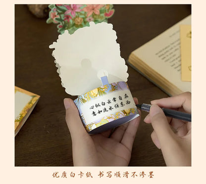 3D Pop UP Flower Greeting Cards Birthday Invitation Card Handmade Butterfly Thank You Postcard Wife Mom Girlfriend Teacher Gifts