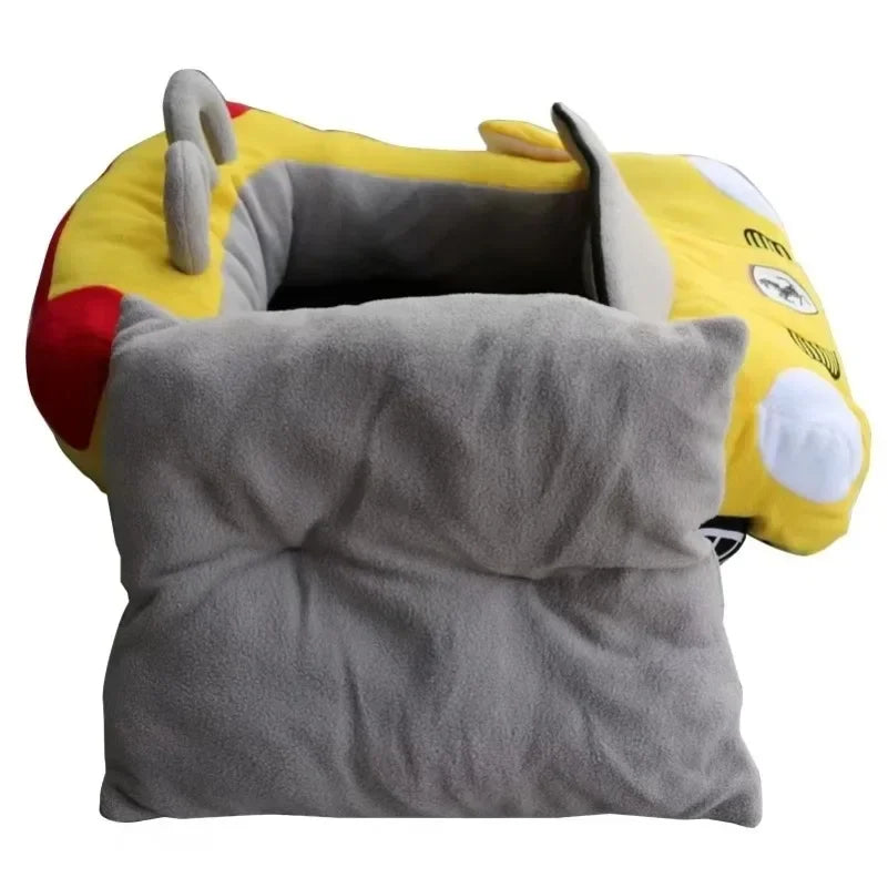 Large Car Shaped Dog Cat Bed Warm Pet House Cool Cartoon Shark Pet Cave Cat Dog Beds Sweet Kittens Basket Warm Cat Beds Cushion