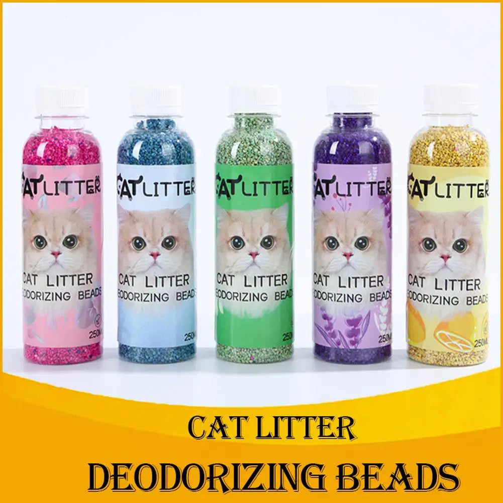 For Clean & Fragrant Pet Environments Fresh Scent Cat Litter Deodorizer Beads - Natural Plant-Based Odor Eliminator