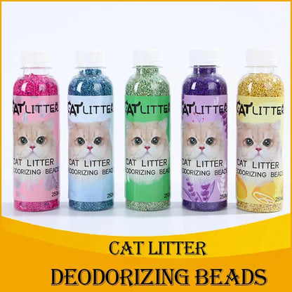 For Clean & Fragrant Pet Environments Fresh Scent Cat Litter Deodorizer Beads - Natural Plant-Based Odor Eliminator