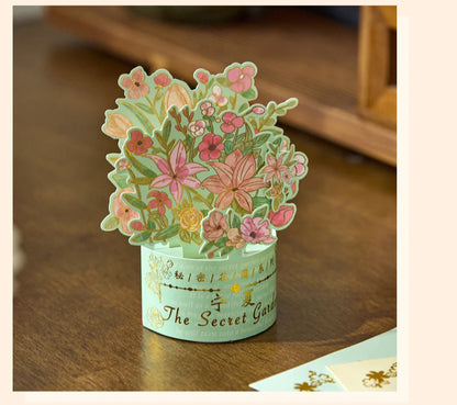 3D Pop UP Flower Greeting Cards Birthday Invitation Card Handmade Butterfly Thank You Postcard Wife Mom Girlfriend Teacher Gifts