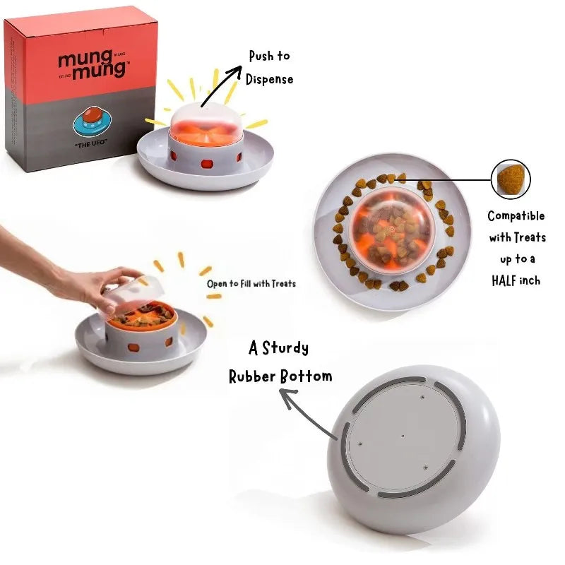 Interactive Dog Toy Pet Automatic Food Treat Dispenser Slow Food Pet Snack Feeder for Dog Cat Training