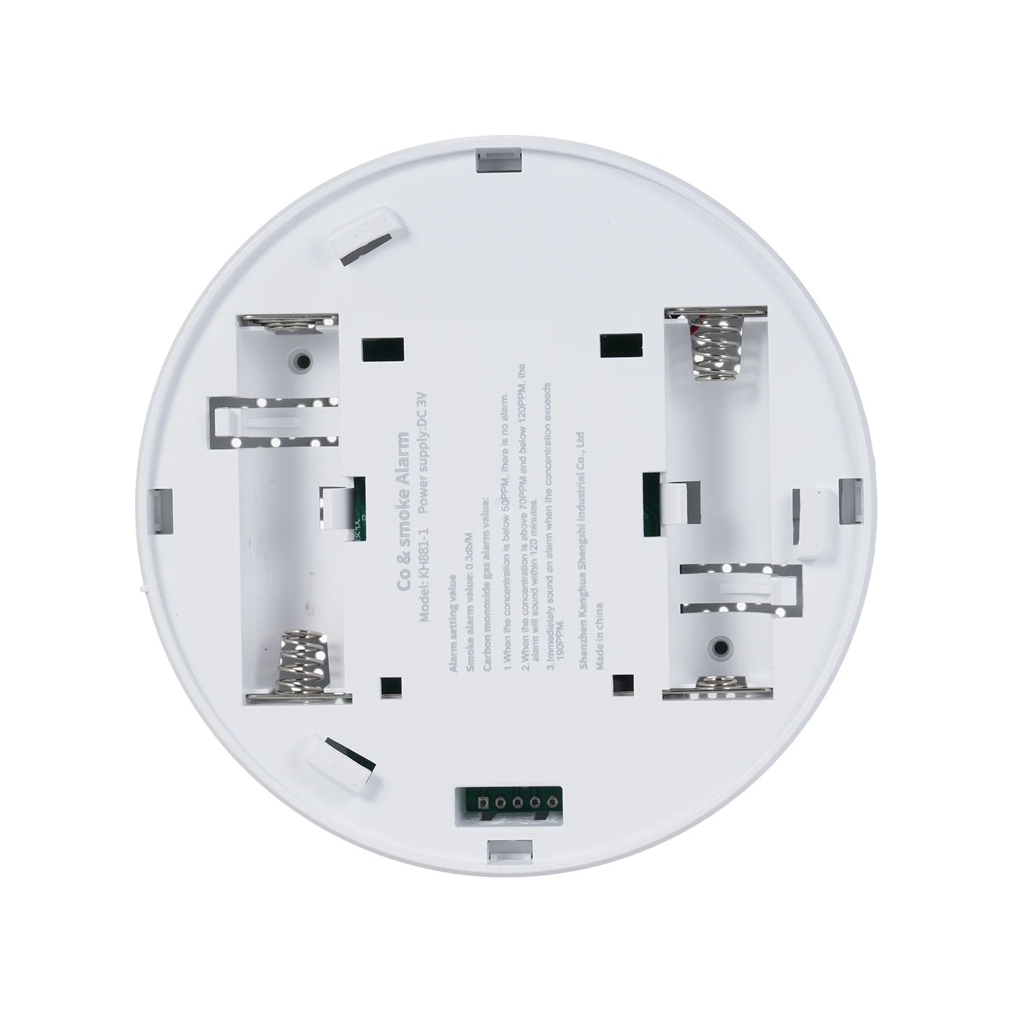 2 in 1 Smoke Carbon Monoxide Alarm Detector Dual Sensor with LCD Display Screen for Hotels Office Buildings Teaching Buildings