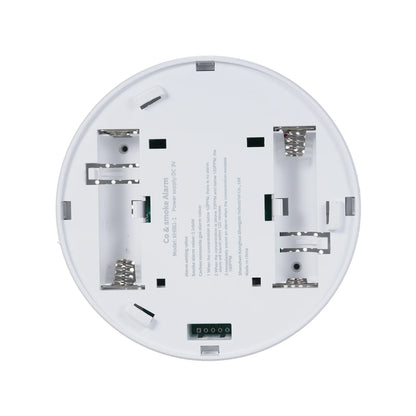 2 in 1 Smoke Carbon Monoxide Alarm Detector Dual Sensor with LCD Display Screen for Hotels Office Buildings Teaching Buildings