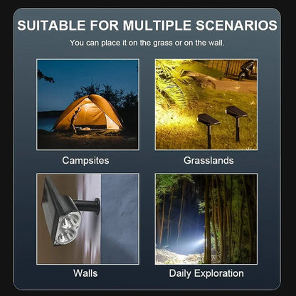 2/9LEDs RGB Solar Light Outdoors Landscape Spotlights Color Changing 2 In 1 Wireless Waterproof Solar Wall Lamp Patio Garden