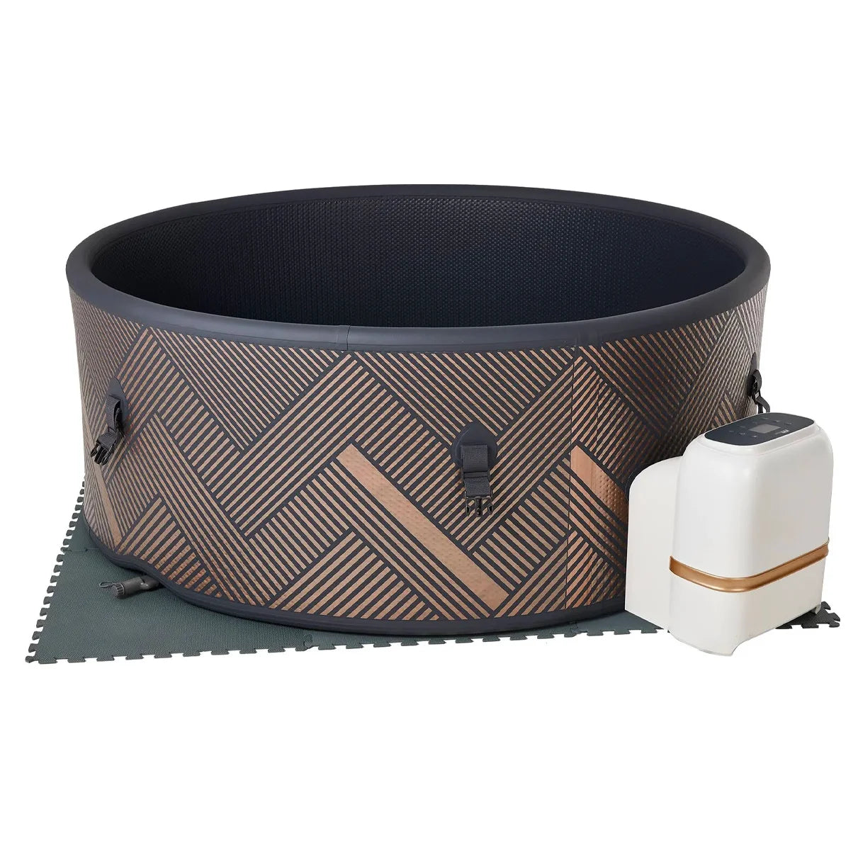 Top Grade Inflatable Luxury Pure Spa Heating Bubble Massage Pool Outdoor Hot Tub Pool Family Above Ground Spa Pool